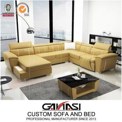 Modern Living Room Genuine Leather Couch and Sofa