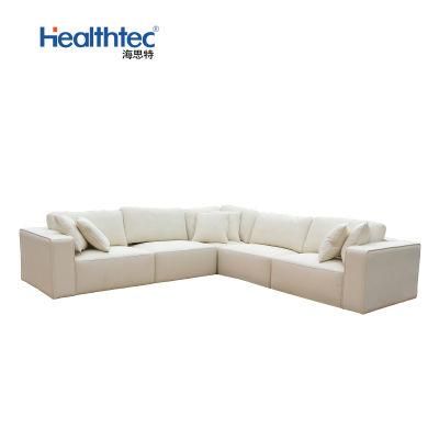 High Quality Modern Home Furniture Living Room Fabric Leather Modular L Shape Sectional Sofa