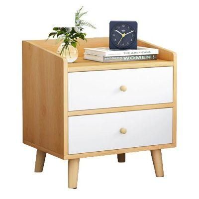 Bedside Cabinet with Drawers Modern Nordic Nightstand for Small Space