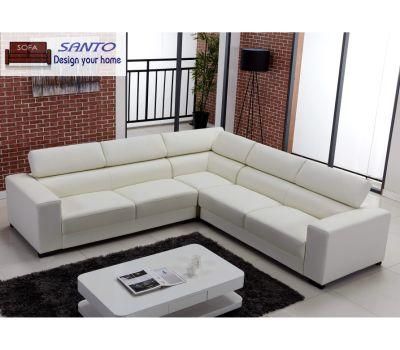 Leather Corner Sofa Set Modern Design