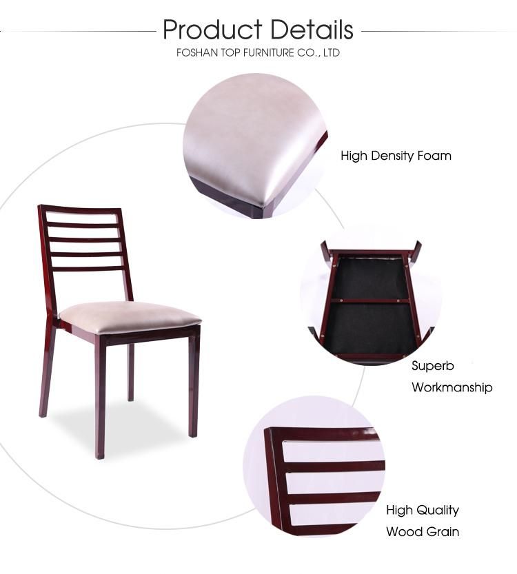 Top Furniture Nice Back Metal Banquet Dining Chair