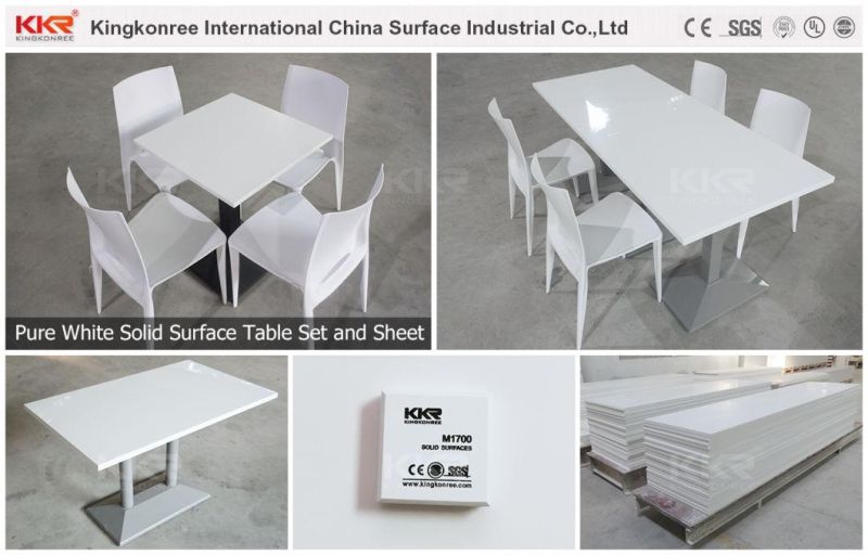 Eco-Friendly Acrylic Resin Stone Marble Bar Tables with Chairs for Wholesale (190805)