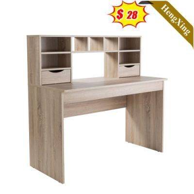a Wood Color Factory Wholesale Customized Office Furniture Storage Cabinet Computer Table with Drawers