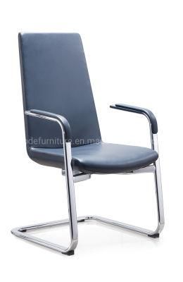 Zode Low Back Leather Office Furniture Visitor Meeting Guest Chrome Sled Base Reception Leather Executive Official Desk Chair
