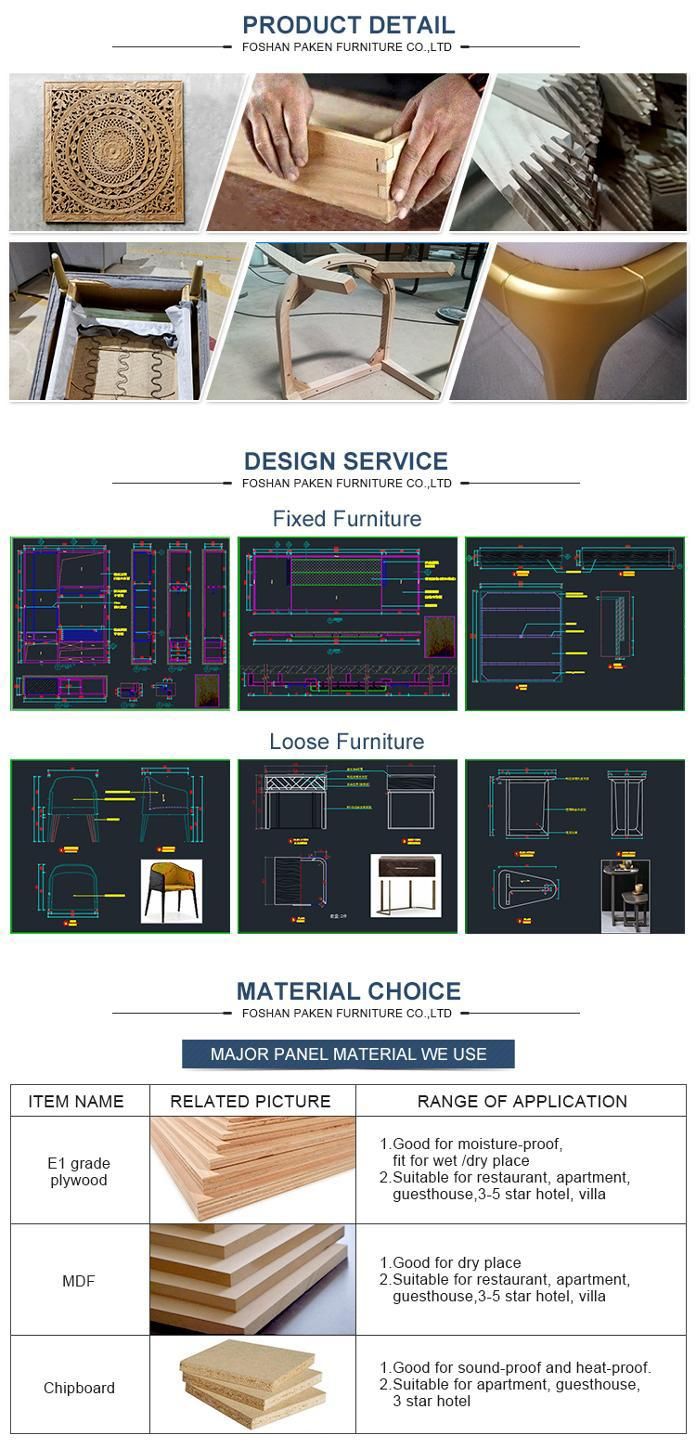 Custom Make Furniture Room Sets Five Star Guestroom Design with Plywood / MDF