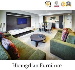 Customized Walnut Veneer Hotel Bedroom Furniture (HD852)