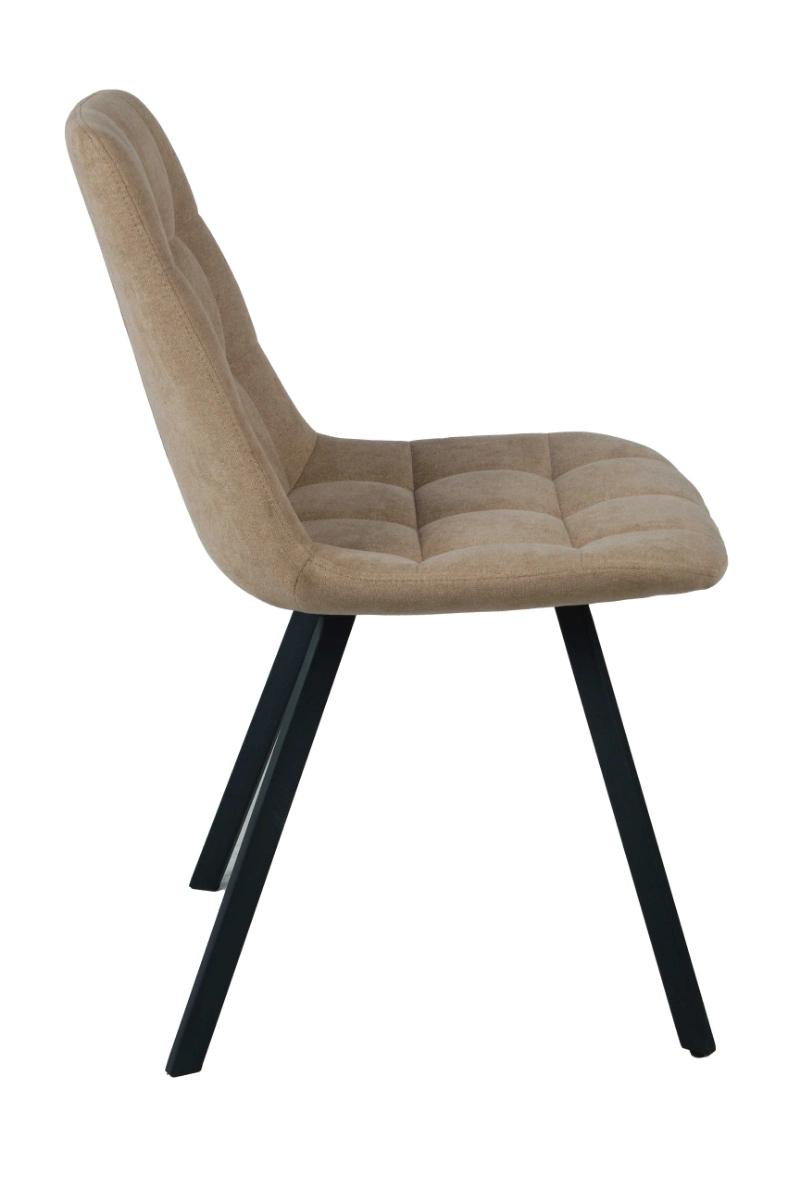 Molded Home Office Fabrics Upholstered Dining Chair Restaurant Coffee Shop Furniture Dining Chairs with Metal Legs