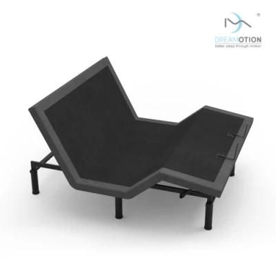 Dreamotoin Modern Smart Furniture Adjustable Bed with Massage Function