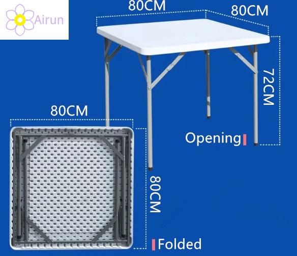 Outdoor / Garden / Picnic Portable Plastic Square Folding Foldable Dining Table Wholesale
