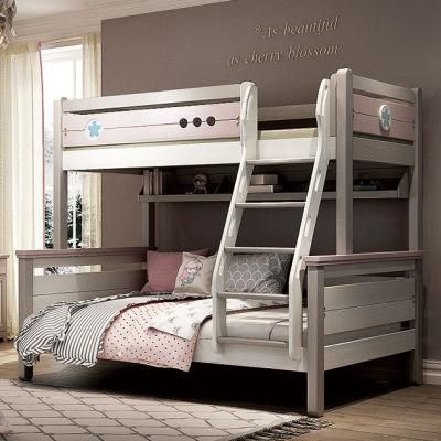 Kids Bunk Bed with Book Shelf