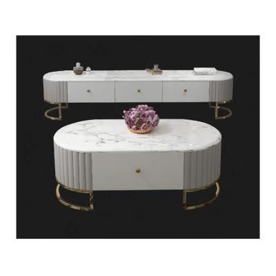 Nordic Style Living Room Furniture Modern Marble Coffee Table