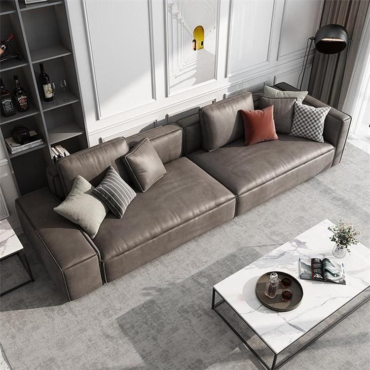 Modern Living Room Furniture High Quality Fabric Grey Sofa