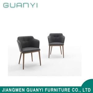 Modern Black Fabric Restaurant Hotel Dining Chair with Wood Leg