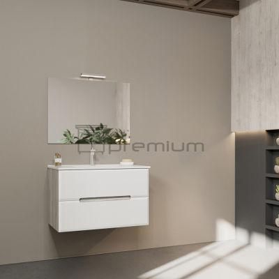 Sp-8445W-800 European Style Bathroom Furniture Wall Mounted Ceramic Wash Basin Vanity Bath Cabinet