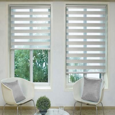 Customized Day and Night Fabric Zebra Roller Blinds Double Blinds Shades for Indoor