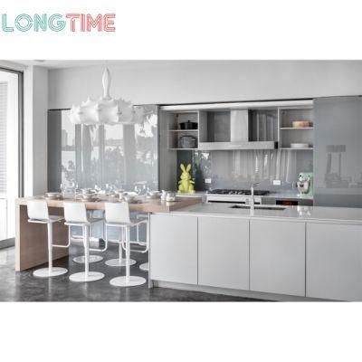 High Gloss Laminate Pull out Home Furniture Wall Sink Kitchen Cabinets