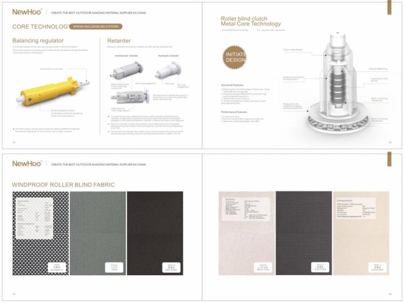 Fabric Zip Track Roller Blind Superior Quality Exterior Decorative
