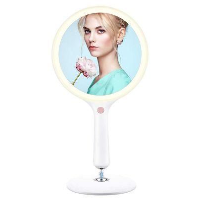 Suction Base 5X Magnifier Shaving Cosmetic Glass Round Makeup Mirror