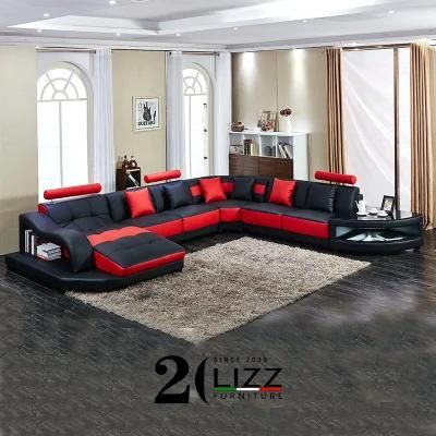 Modern Genuine Leather Living Room Sofa Lounges