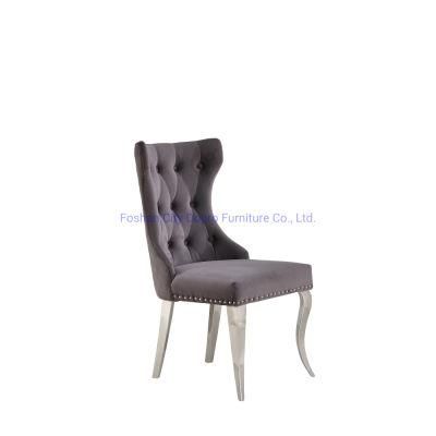 Popular Dining Chair Stainless Steel Leg Velvet Seats