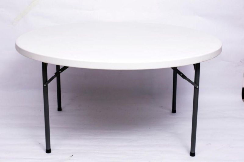 72 Inches Big 6FT Folding 180cm Restuarant Hotel Furniture in Round Table for Catering Marble Dinner Table for 10 Seater Celebration and Family Indoorfurniture