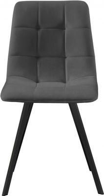 Modern Nordic Home Furniture Restaurant&Hotel Use Upholstered Grey Velvet Dining Chair