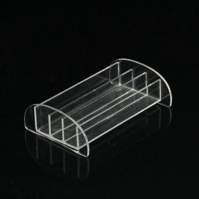 Factory Wholesale 3 Slots Clear Lucite Plastic Modern Acrylic Business Card Display Stand for Desk Office