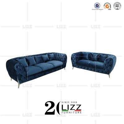 Dubai Stylish Design Modular Office Furniture Contemporary Velvet Fabric Living Room Furniture Sofa