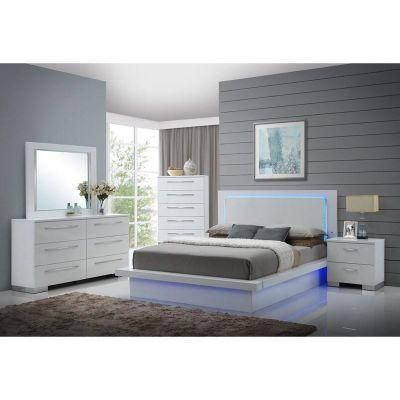 Nova Complete White Gloss Lacquer Furniture Modern Design Bedroom Set