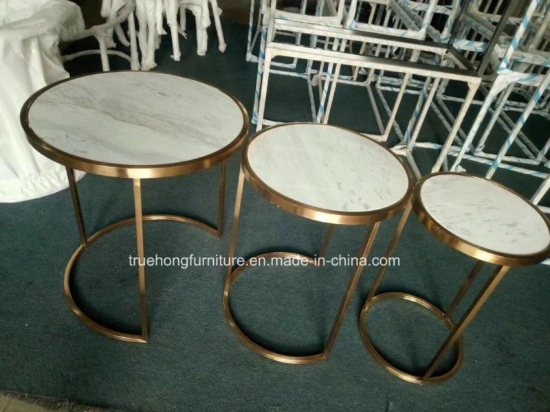 Hotel Contact Furniture Round Cocktail Table Coffee Table Sofa Center Table