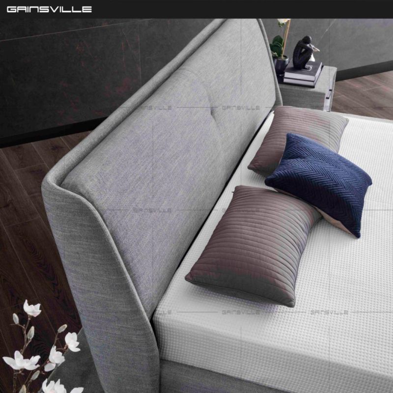 New Modern Bedroom Furniture Fabric Bed Soft Bed in Fashion Design