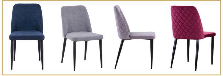 Hot Sale Home Living Room Restaurant Furniture Upholstered Fabric Velvet Dinining Chair for Banquet