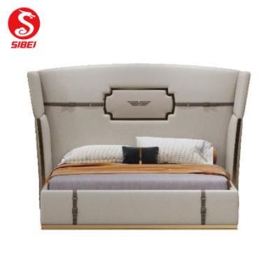 Modern Chinese Wooden Hotel Project Living Room Wardrobe Office Indoor Home Double Bed Bedroom Furniture