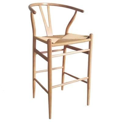 Wooden Wishbone Bar Chair Bar Stool