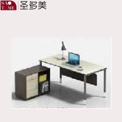 Modern Office Furniture Executive Desk with Small Auxiliary Cabinet