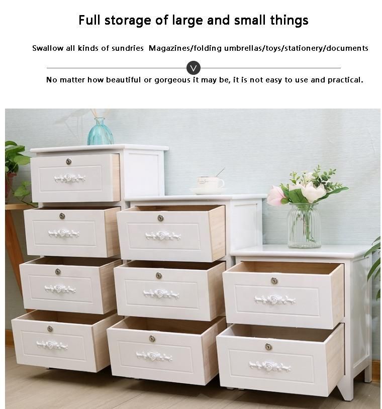 Furniture Modern Furniture Cabinet Living Room Furniture Home Furniture Living Room Storage Cabinet White Furniture Bedroom White Solid Wood Chest of Drawers