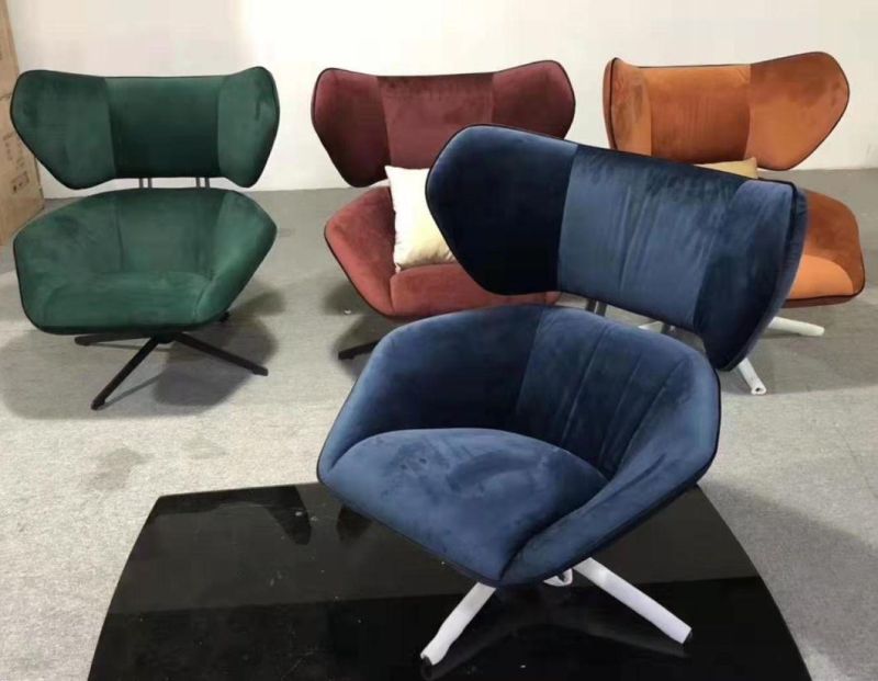 2019 New Fabric Soft Swivel Luxury Hotel Lounge Chair