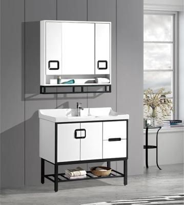 Hangzhou Factory Wholesale New Design Modern Classic Bathroom Cabinet Bathroom Vanity with Mirror Cabinet