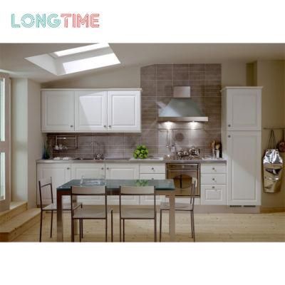 China Wholesale New Modern Unique Plywood Kitchen Interior Design PVC Finish Kitchen Cabinet