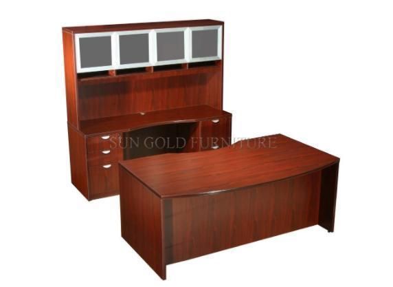 Factory Wholesale Tradition Classical Office Table with Bookcase (SZ-OD270)