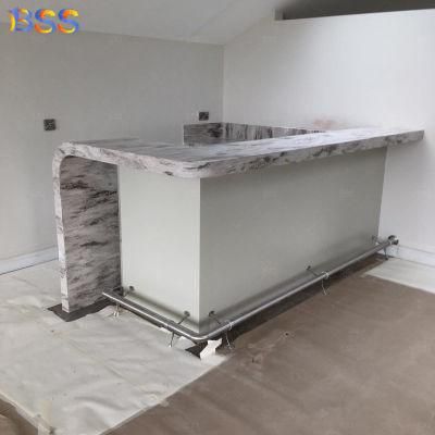 Home Basement Restaurant Artificial Marble Small Bar Counter