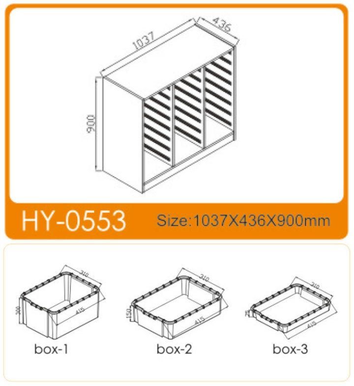 Children Studying Shelves&Kids Furniture with Plastic Storage