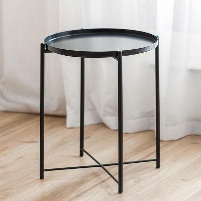 Coffee Table Side Table Wholesale Modern Mesa De Centro Living Room Furniture Simple Round Metal for Office and Home 2 Years