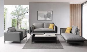 Newest Design Modern Fabric Upholstery Sofa with Metal Support