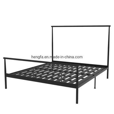 Modern Children Sleeping Room Furniture Metal Iron Bedroom Double Bed