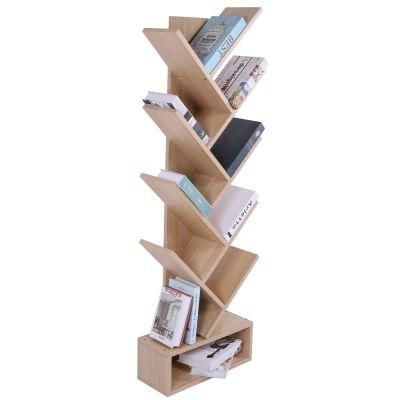 Modern Tree Shaped Portable Bookshelf Wooden Free Stand Bookcase