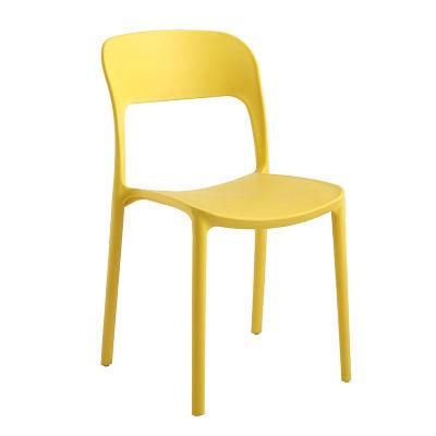 Outdoor Garden Furniture PP Colorful Plastic Stacking Chair for Banquet Party