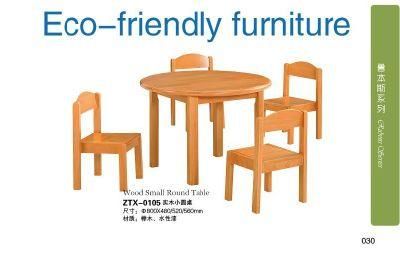 Kindergarten Kids Round Table, Preschool Furniture, Baby Wood Furniture, Nursery Furniture