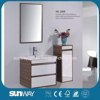 Wall Mounted Bathroom Set Melamine Bathroom Furniture with Wash Basin