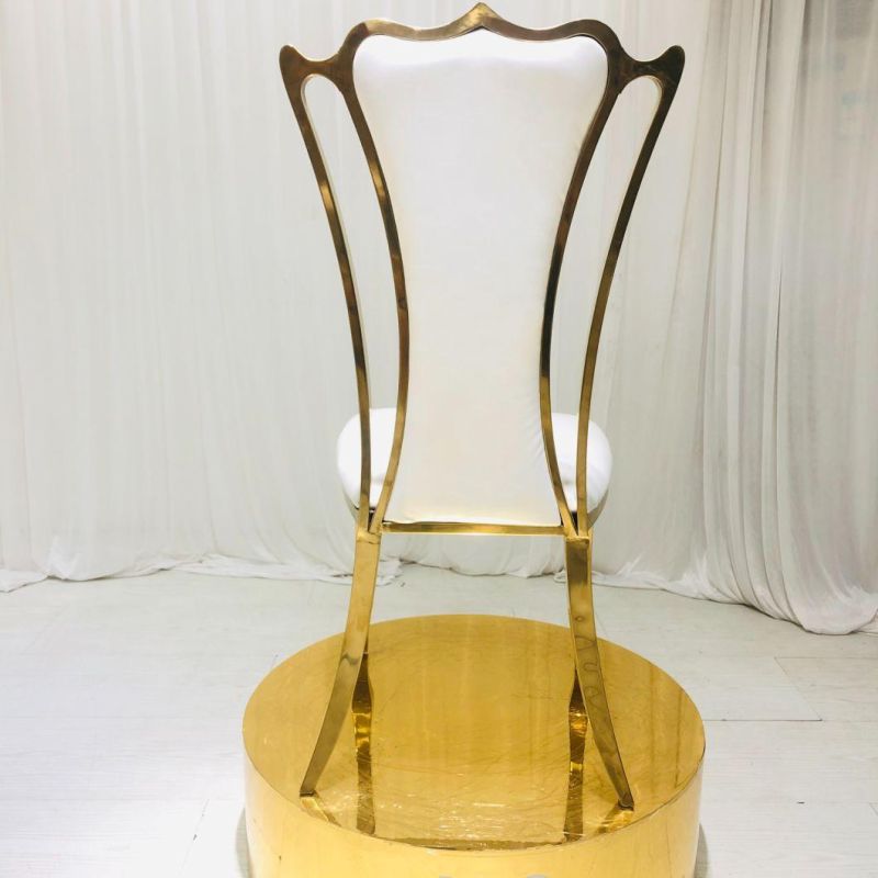 Dining Chair Gold Hotel Furniture Stainless Steel Chair for Wedding and Home